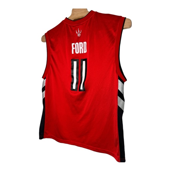NBA Adidas Toronto Raptors T.J. Ford #11 Jersey Men Size XL Red - Picture 3 of 7